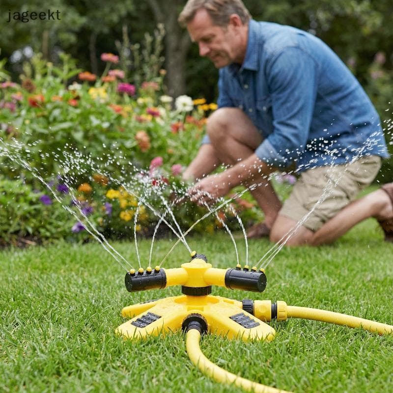 [jageekt] Sistema De Aspersão De Gramado Com Rotação De 360 Graus , Água Automática , Faixa Ajustável Para Quintal , Fác