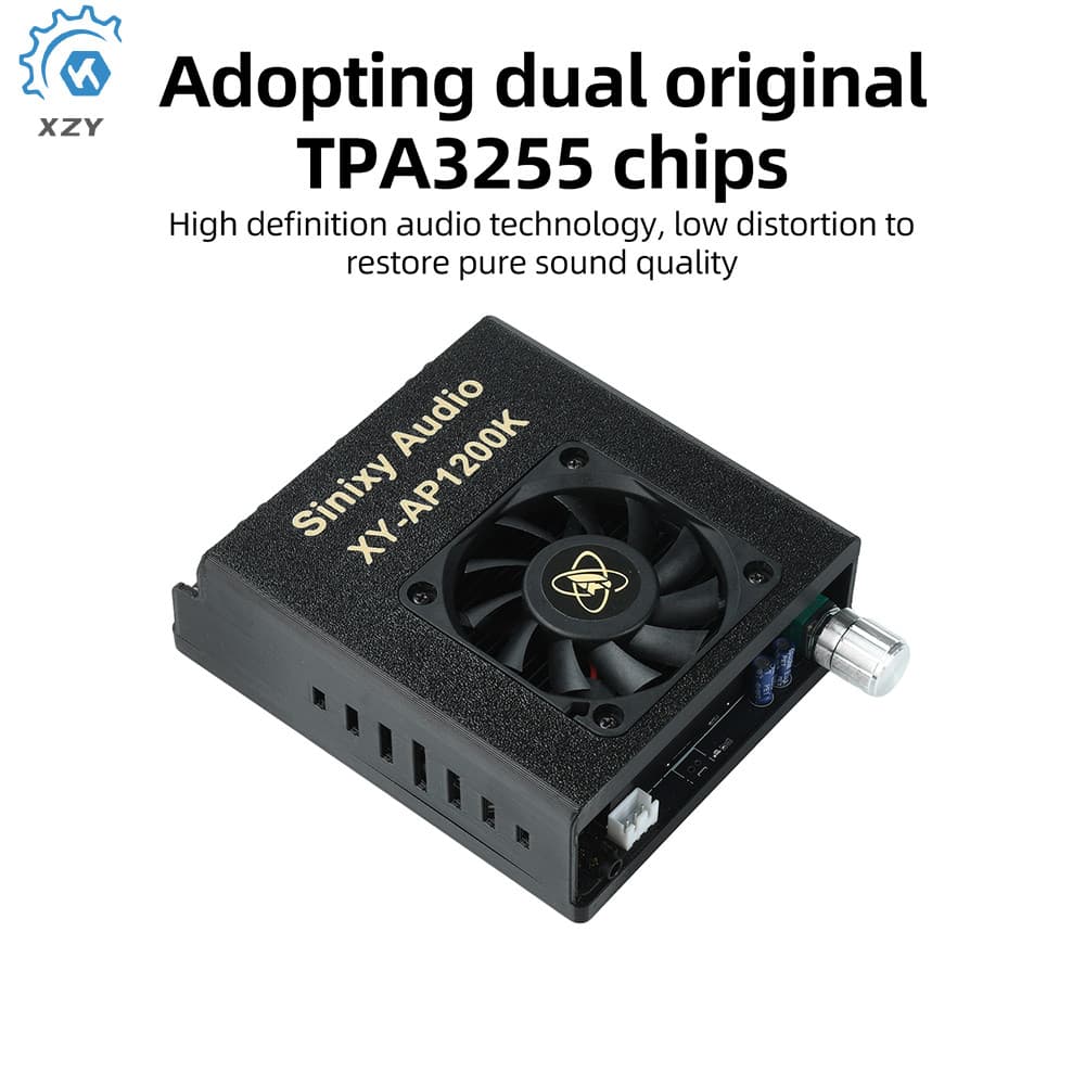 Amplificador De Palco Traseiro Puro XY-AP1200K DC18-51V TPA3255 600W + 600W Canal Duplo