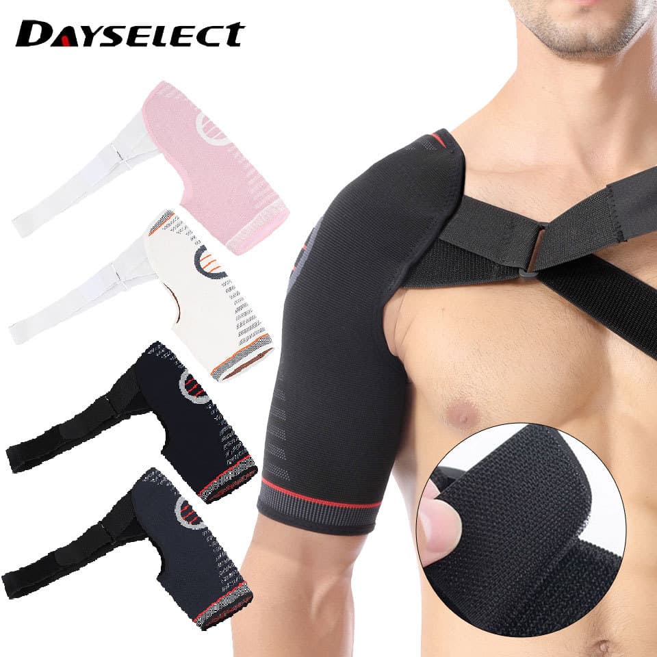 DAYSELECT Alça De Ombro Enrolada Anti-Queda Fixa Tridimensional Ajustável Esportiva Entorse