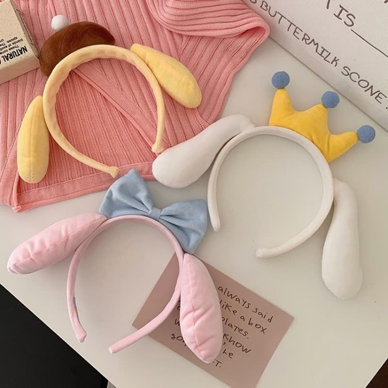 Tiara de Pelúcia Pompompurin, Acessório de Cabelo para Festa, Presente para Meninas 3941