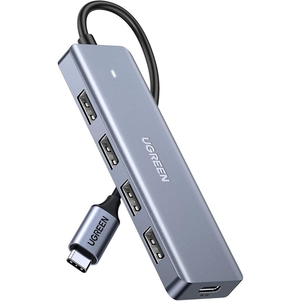 Hub UGREEN USB C para USB A com 4 USB 3.0 para Laptop, MacBook Pro/Air, Mac mini M4, iMac, iPad Pro, Chromebook, Dell XP