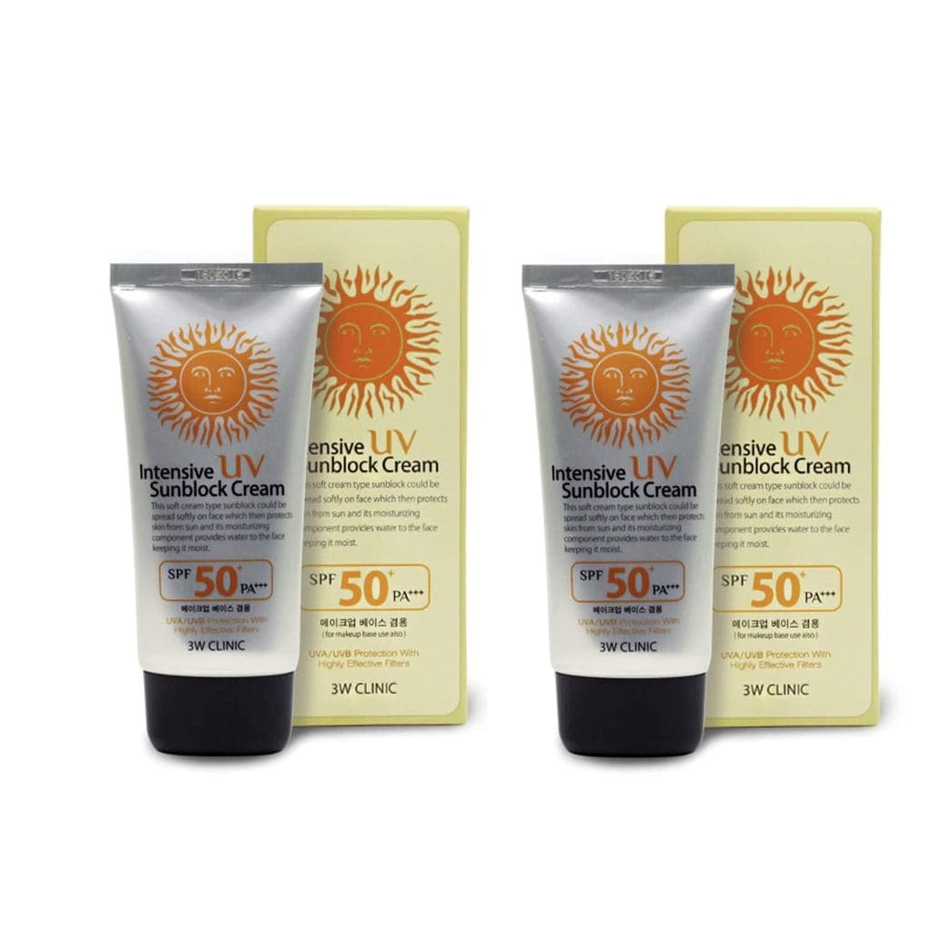 Creme Protetor Solar Intensivo UV 3W Clinic SPF50 PA+++ 70ml / 2.37 fl.oz (Pacote com 2) PXVI