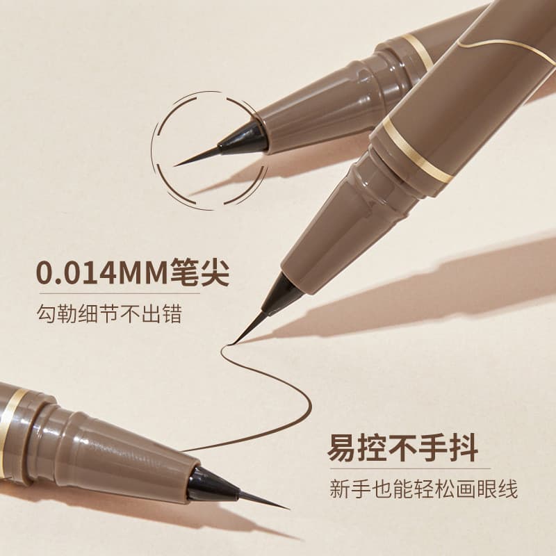 GECOMO caneta delineadora líquida ultrafina, suave, secagem rápida, renderização de cores, delineador de longa duração,