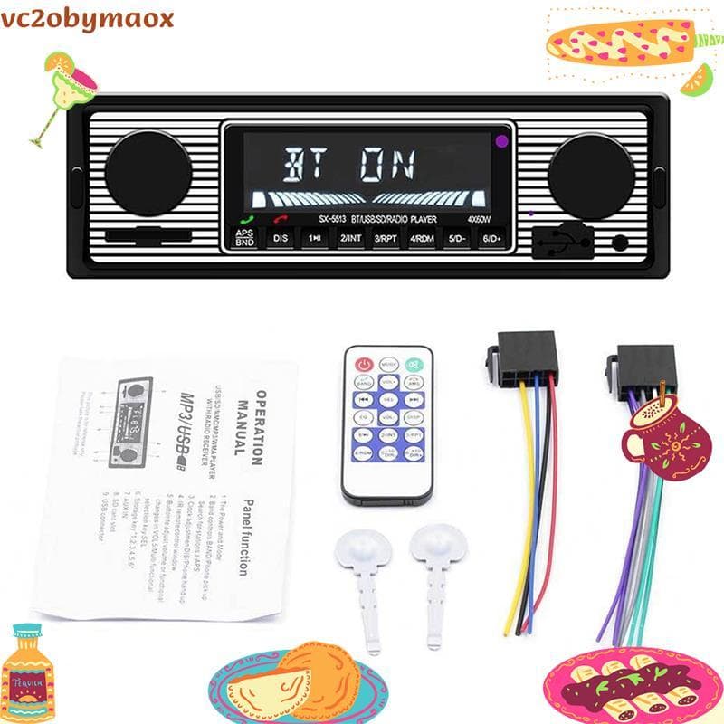 1 DIN Retro Carro Estéreo Áudio Automotivo Com USB/SD/AUX Cartão FM MP3 PC Tipo : Iso-5513 vc2obymaox.br