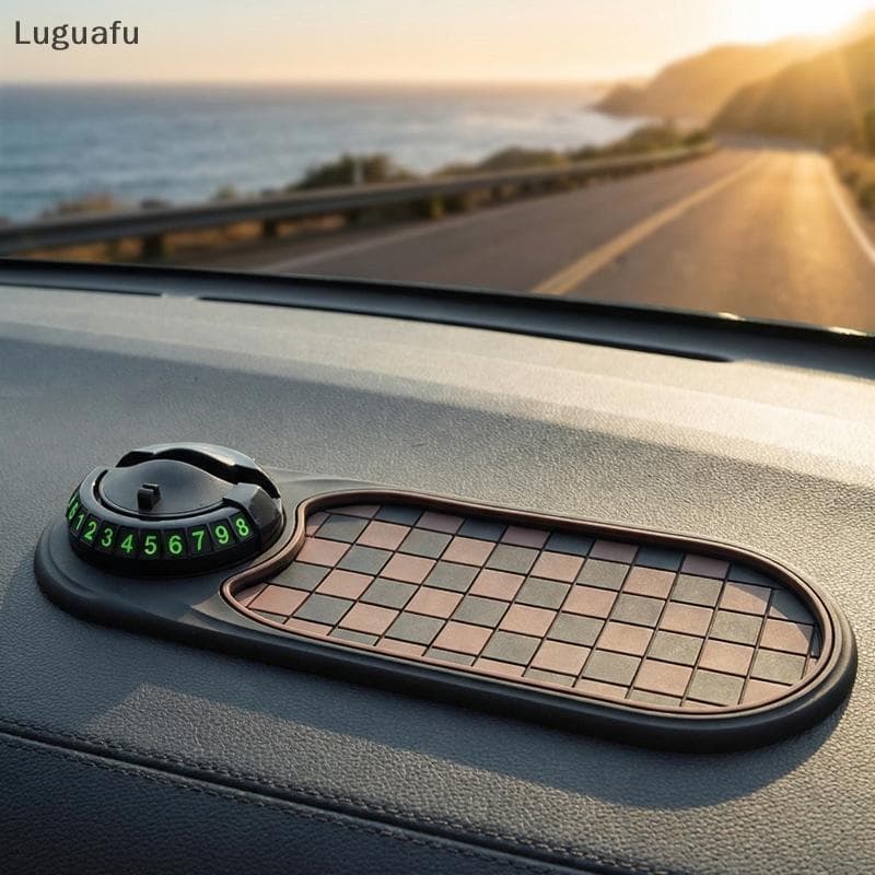 Luguafu Painel Antiderrapante Esteira Suporte Do Telefone Carro Montagem Giratória De 360 Graus Segura Segurança Smartph