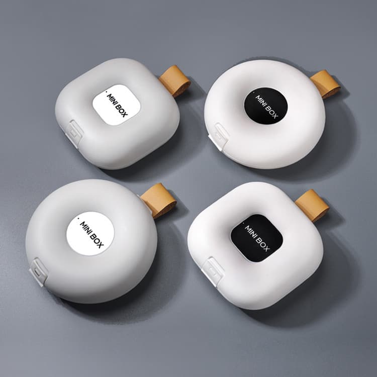 Cordão portátil simples e moderno, Mini compartimento Anti-perda, caixa de armazenamento selada