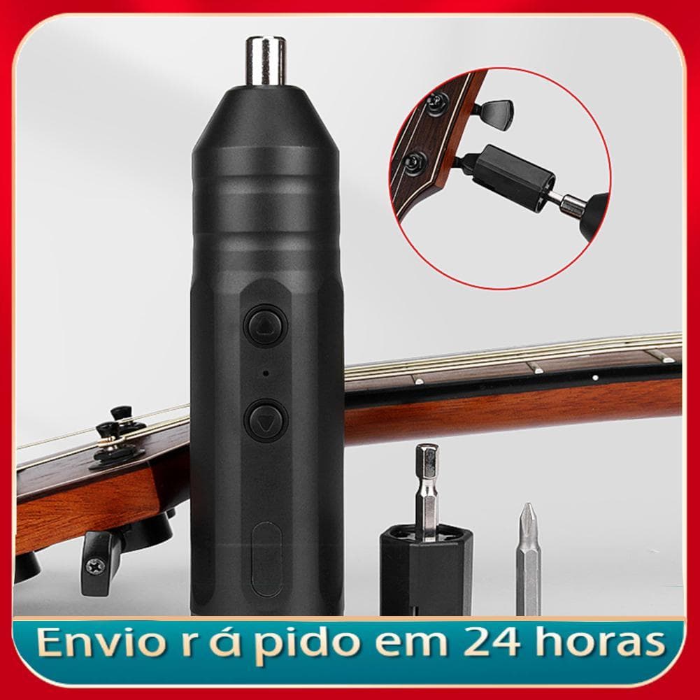 Daconovo enrolador de cordas de guitarra elétrica, automático, recarregável, instalação rápida, ferramenta de