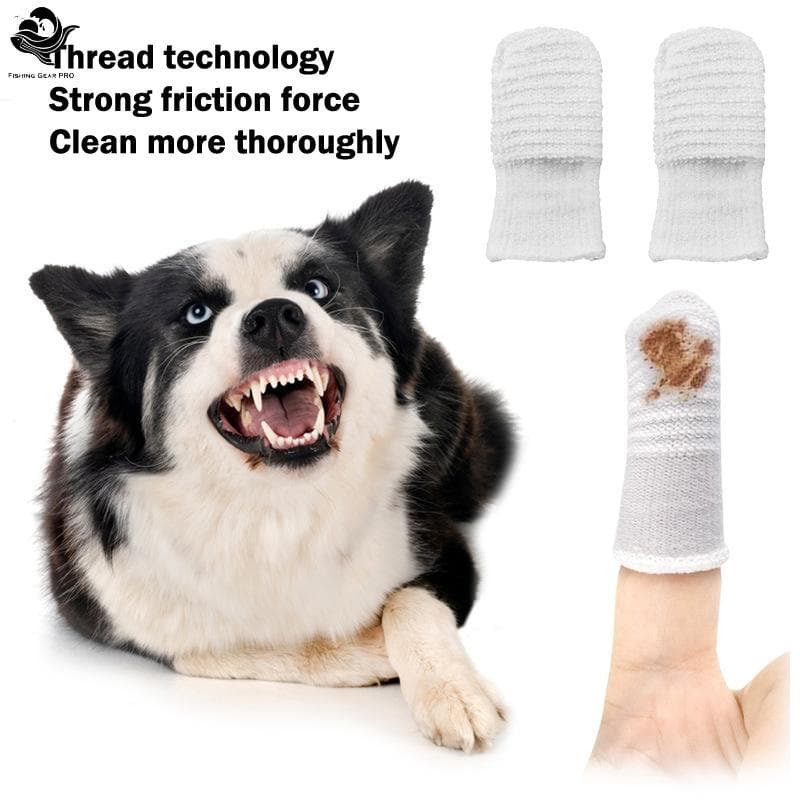 PFG 6/12 Pçs Pet Escova De Dois Dedos Berços De Dedo Cuidados Orais Capa Gato Cão Dentes Remover Tártaro Coclear Suprime