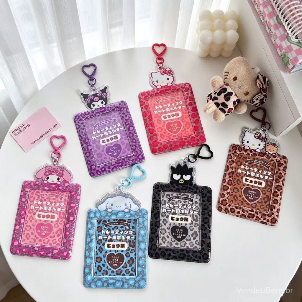 Suporte de Exibição para Ídolos em PVC de 3 Polegadas com Corte a Laser, Tema Cartoon Melody Cinnamoroll, Translúcido