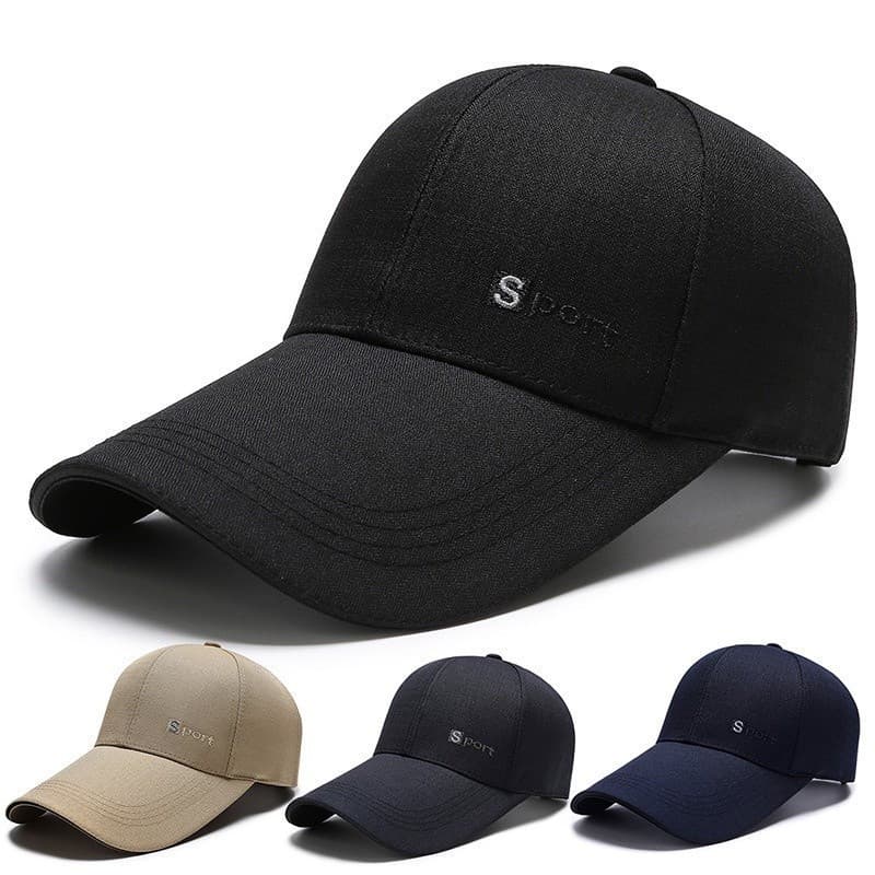 Boné de Beisebol Hip Hop com Aba Longa para Homens e Mulheres, Chapéu de Sol Casual para Esportes ao Ar Livre, Boné Truc