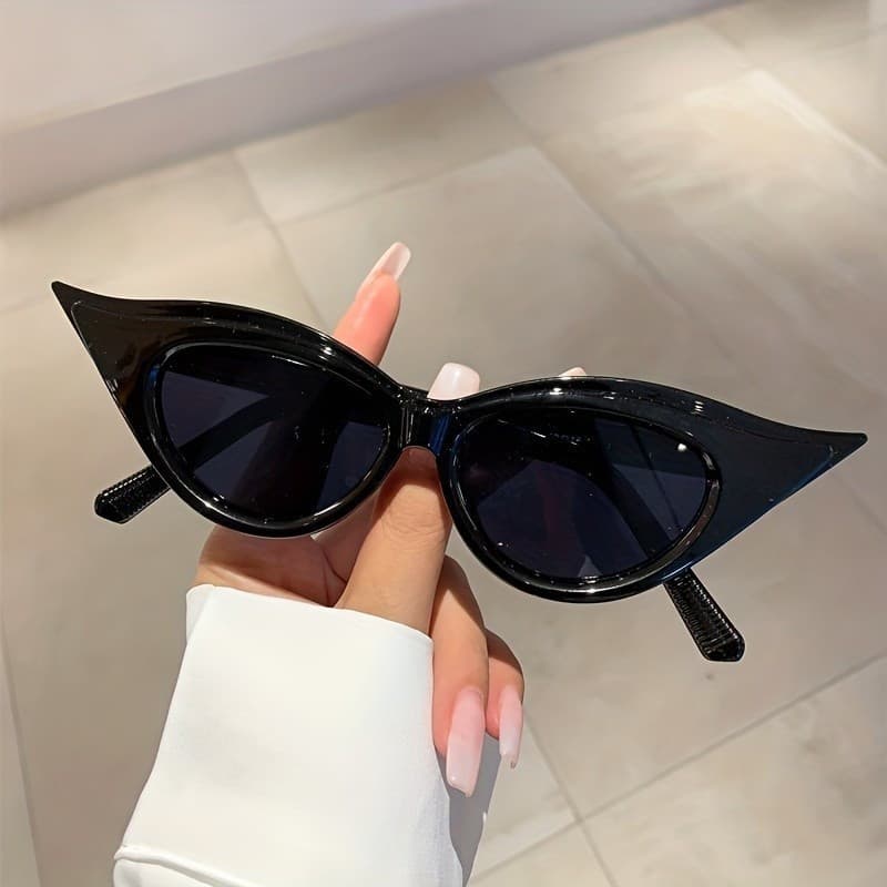 Óculos de Sol Estilo Olho de Gato Y2K para Mulheres e Homens, Óculos Decorativos Divertidos com Cores Contrastantes para