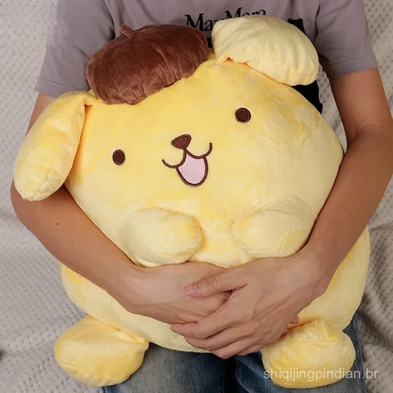 40-50cm Pompompurin Stuffed Plush Brinquedos Big Size Lovely Pillow Gift Crianças Super Macio Pom Pom Purin Plushie Doll