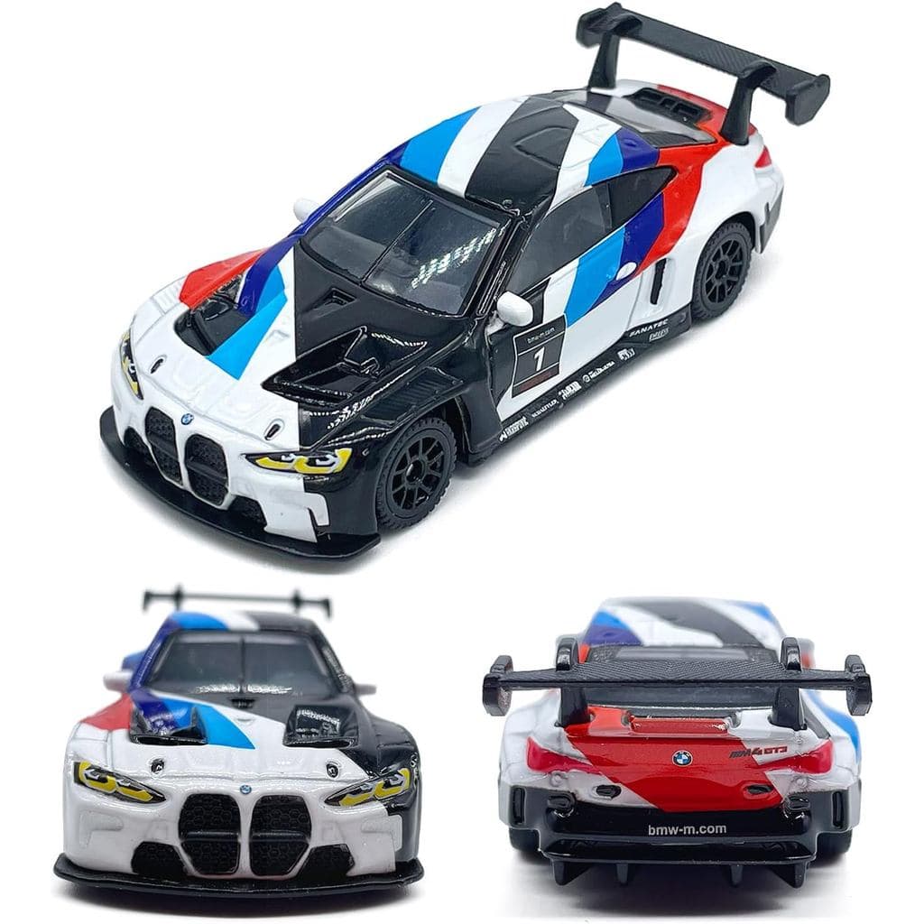 Carro Modelo 1:64 Escala 2022 M4 GT3 (F82) Esportivo GT de Corrida, Carrinhos de Brinquedo Diecast de Liga Metálica, Veí