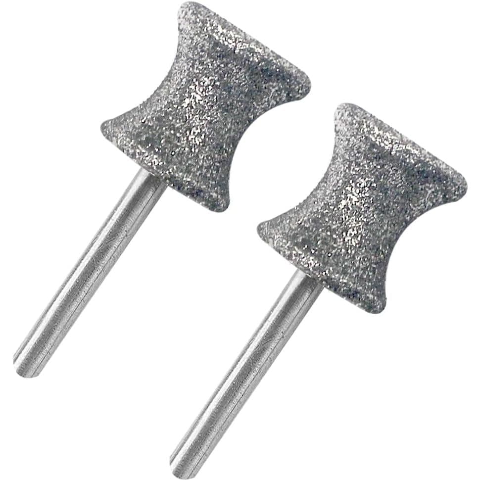 Brocas de diamante rotativas para esmerilhador de unhas de cães, 2 peças de cabeças de esmerilhador de unhas de diamante