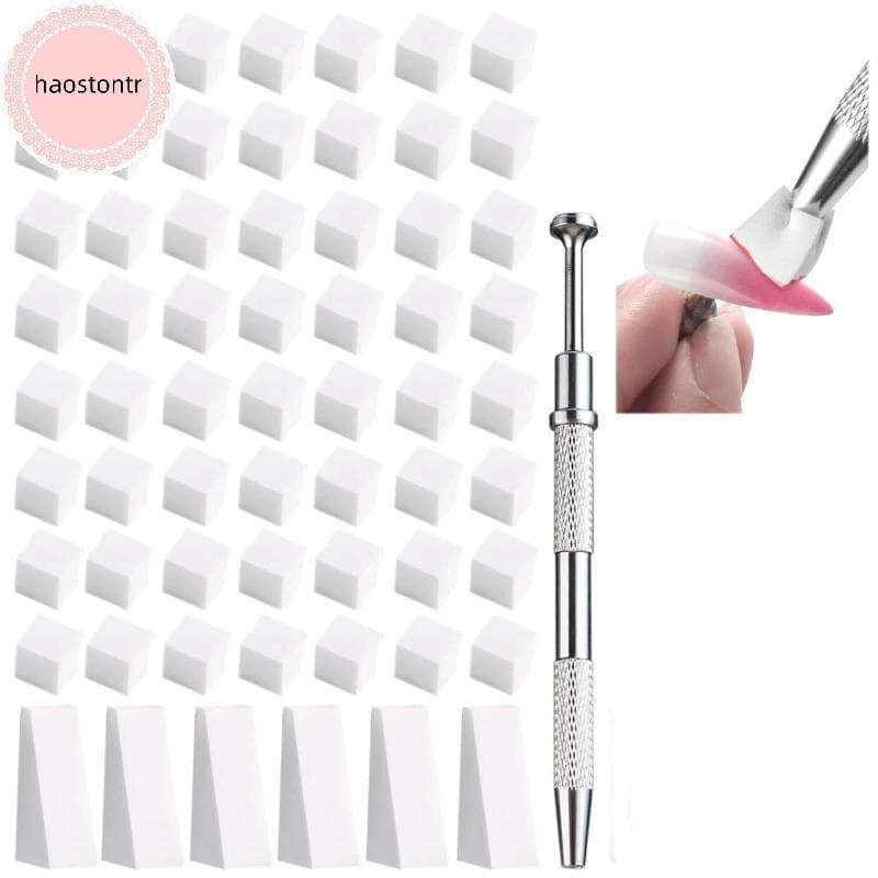 Haostontr Gradiente Ombre Conjunto De Esponja Para Arte Em Unhas Com Caneta , Esponjas Macias Esmalte Gel Artístico , Ma