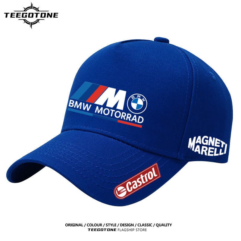 Readystockm Motocicleta S1000RR Terno De Corrida Logotipo BMW Chapéu De Beisebol Verão Guarda-Sol Masculino Protetor Sol