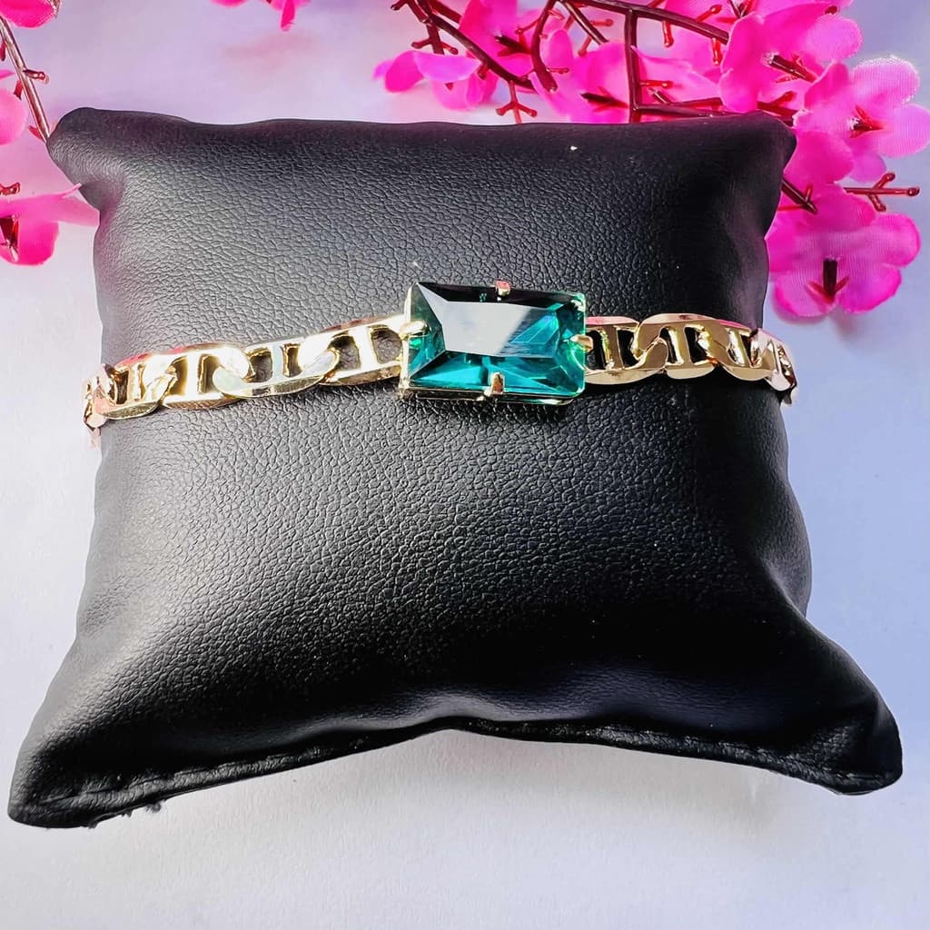 Pulseira  Piastrine Pedra Baguete