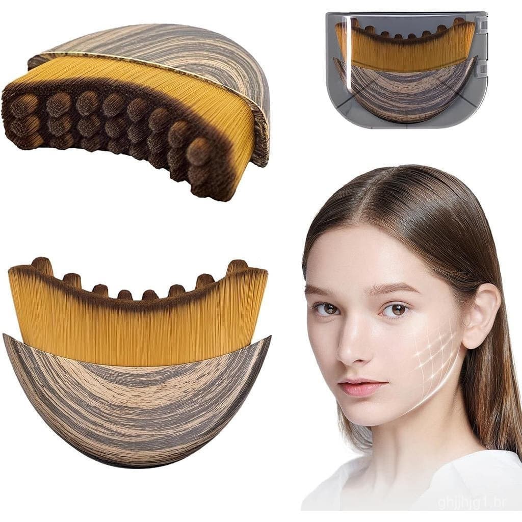 Nova Escova de Contorno Linfático para o Rosto, Massageador de Drenagem Linfática para o Rosto, Projetado Ergonomicament