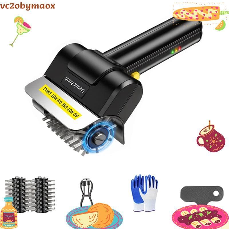 Escova Elétrica Para Grelha Externa , Recarregável , Limpador vc2obymaox.br