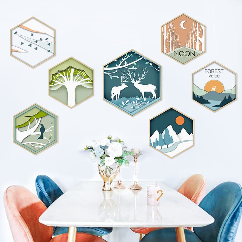 3d tridimensional mesa de jantar decoração de parede papel de parede auto-adesivo adesivos de parede quarto fundo adesiv