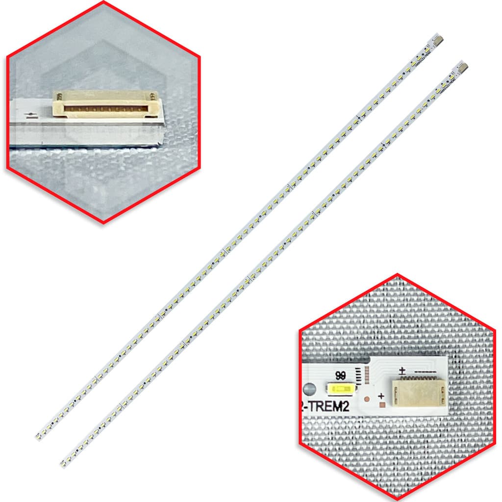 Kit com Duas Barras de Led L39F73A 48 Leds