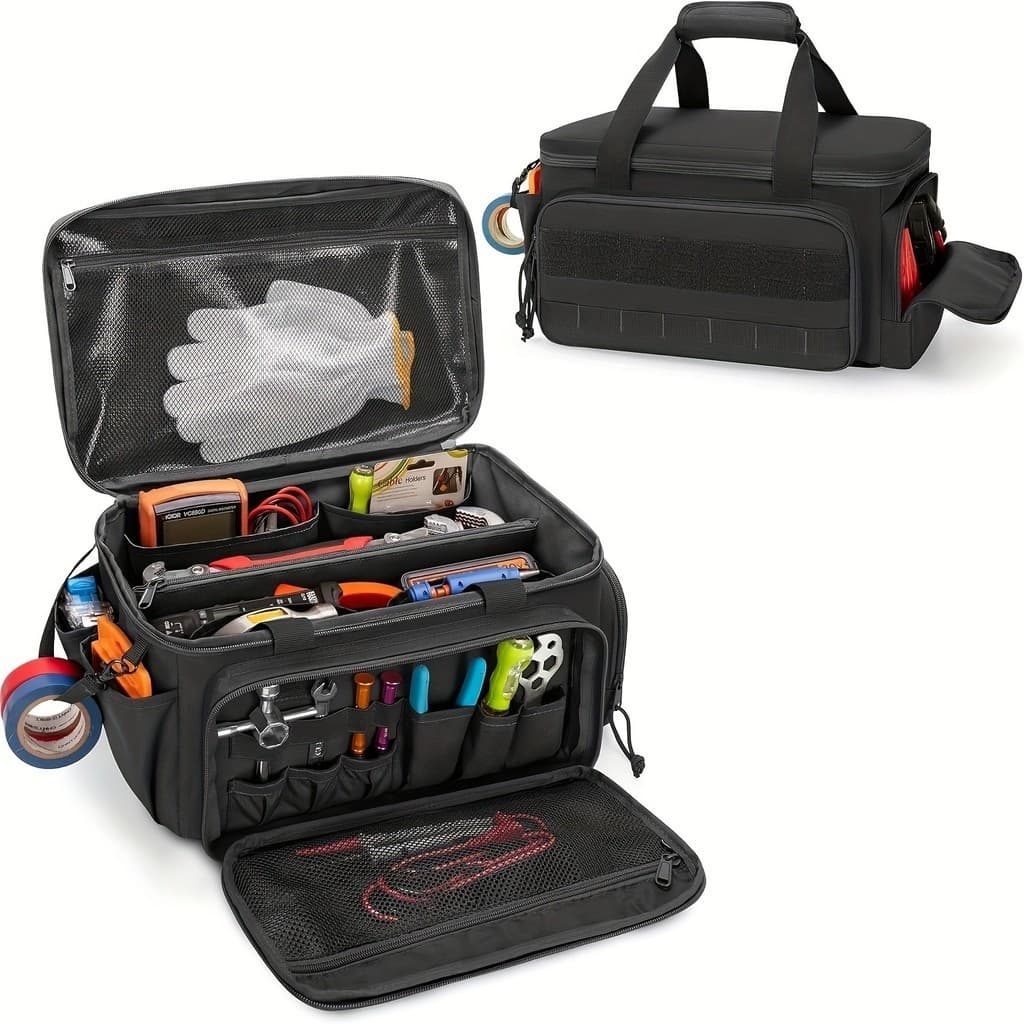 Kit de ferramentas de lona de 47 cm para eletricista, kit de ferramentas portátil para reparo de Hardware