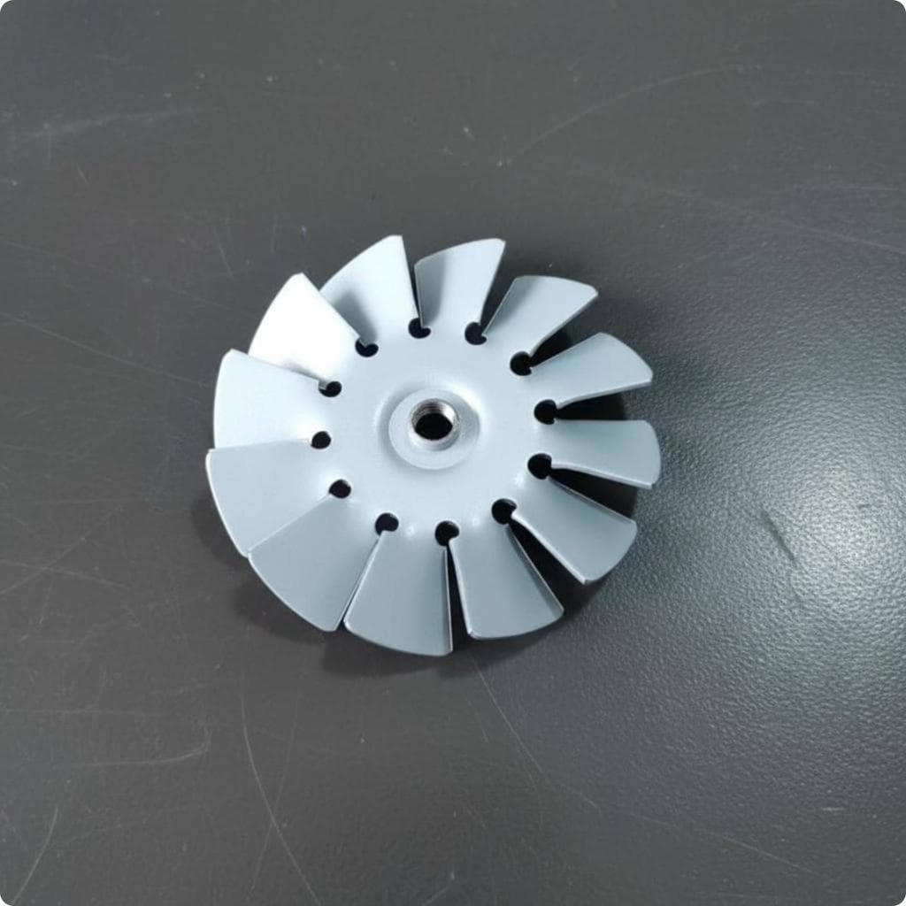 [hellery] Substituição De Peça Sobressalente Do Impulsor Ventilador De Resfriamento Motor De Vácuo De Metal Durável Para