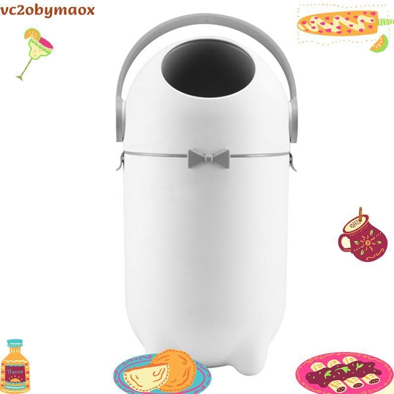 Balde De Fraldas Com Tampa Hermética De Controle De Odor 12L Lixeira Travamento Para Bebês Animais De Estimação Contém 1