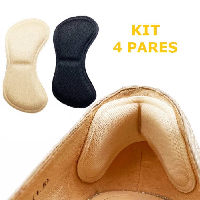 Kit 4 Par Protetor Calcanhar Adesivo Palmilha Calcanhar