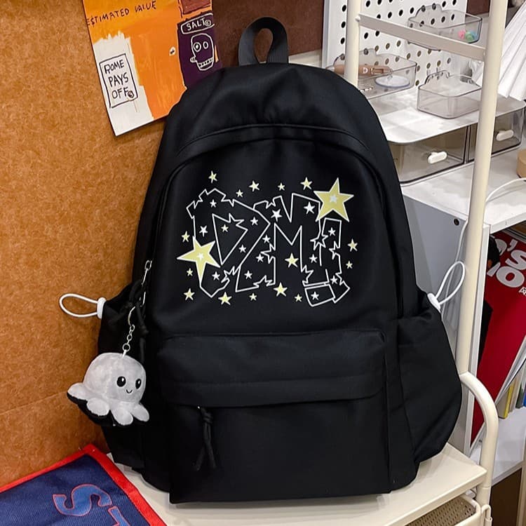 Estudante mochila simples All-Match estudante mochila menina bonito mochila versão coreana mochila de passeio