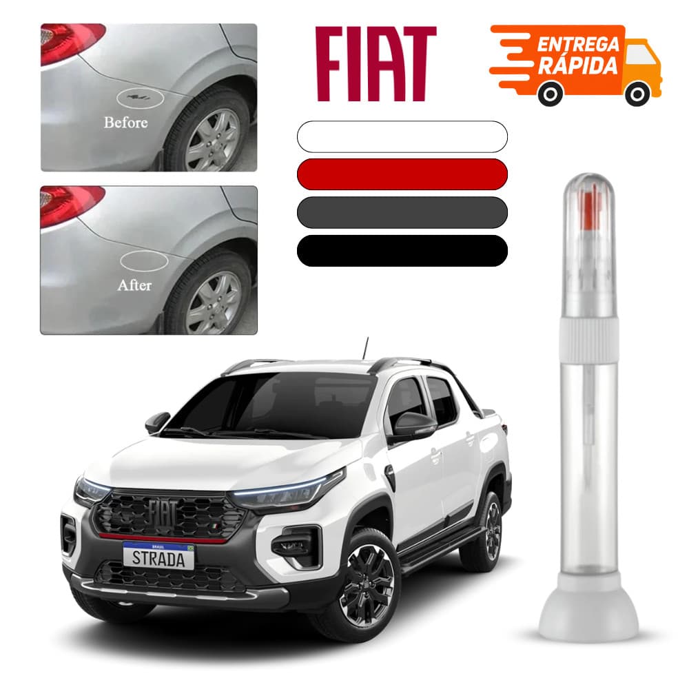 Fiat Strada Caneta Retoque Automotiva Pintura Reparo Tira Risco Arranhão