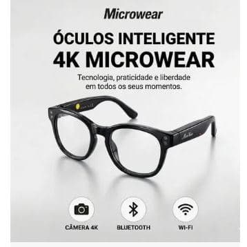 óculos Inteligente Microwear MW-94-BK Black