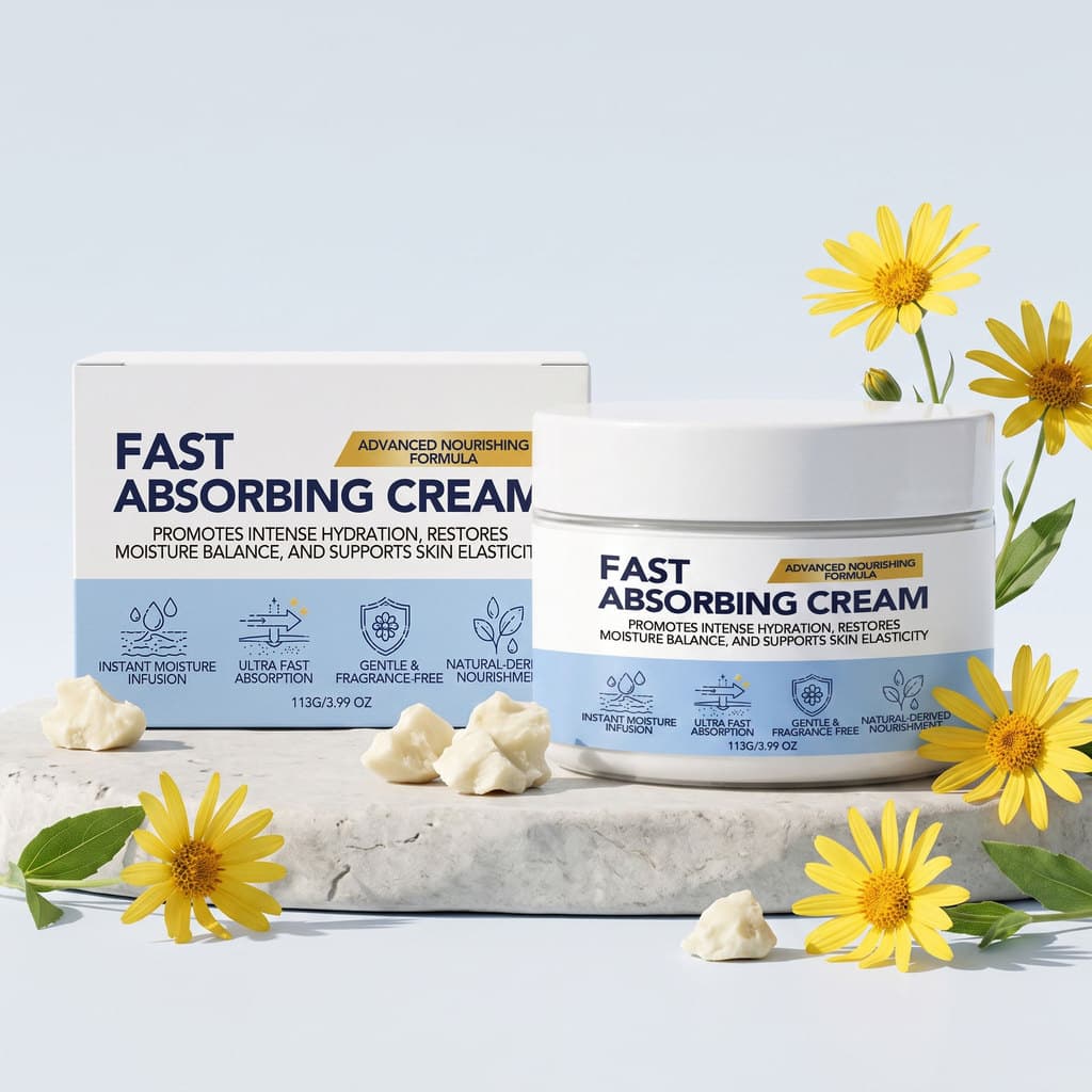 Creme de cuidado macio contém fórmula de extrato de planta cuida suavemente a pele do corpo inteiro textura densa hidrat