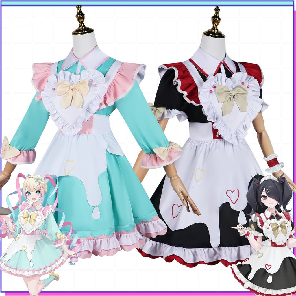 Beisui Business Anchor Girl Pesado Confiável Anime jogar Molho Doce Traje de Empregada Conjunto Completo