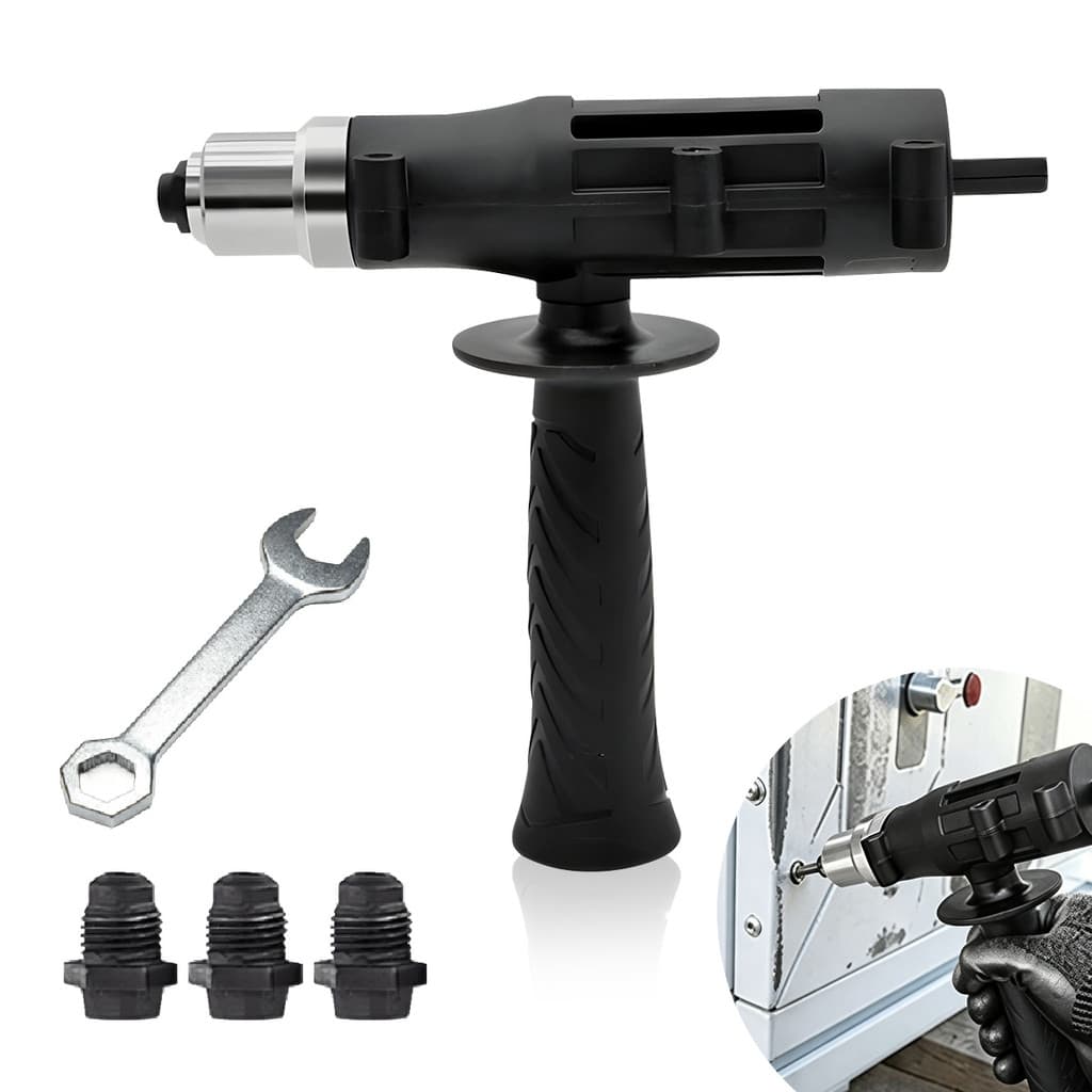 Adaptador Rebitador Elétrico para Furadeira Ferramenta Profissional Rápido e Econômico para Rebites Pop Serralheria DIY
