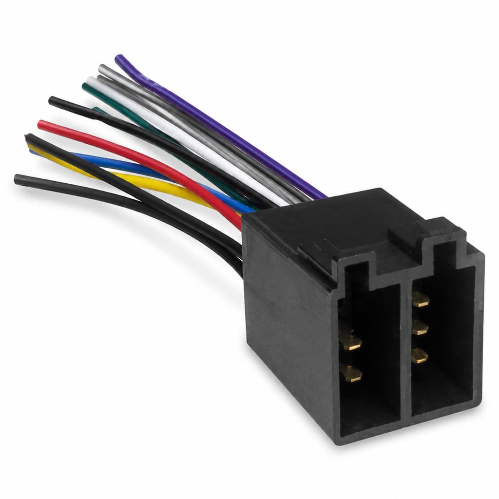 Chicote Som Automotivo 16 Vias 12 Fios Conector Macho Universal Radio Plug Instalacao Aparelho Multimidia