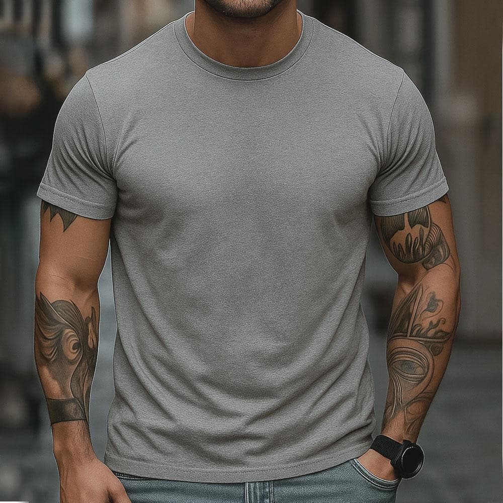 Camisa Masculina Lisa 100% Algodão Casual Dia A Dia Trabalho Escola Academia Streetwear Style Diário