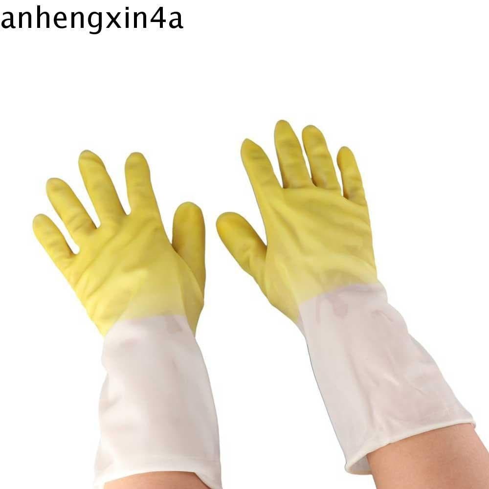 Luvas De Borracha ANHENGXIN À Prova D'água Repetíveis Para Cozinha Doméstica Ferramenta De Limpeza Lavar Louça