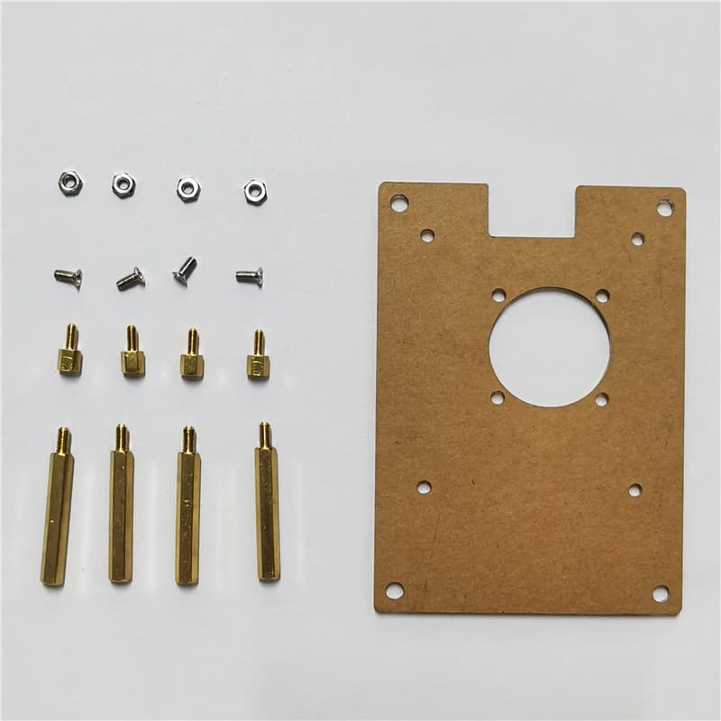 Conjunto de placa acrílica transparente torta de framboesa grupo placa-mãe fixa 100*72*3MM placa-mãe instalação buraco p