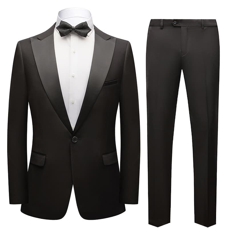 Novo High-End preto masculino casamento padrinhos vestido anfitrião palco adulto coro desempenho arte exame vestido roup