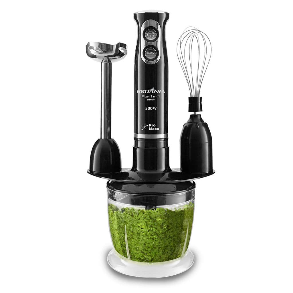 Mixer Britânia 500W Turbo 3 em 1 BMX400P