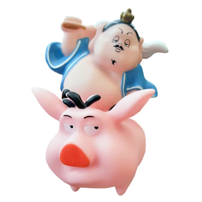 Vinil Taiyi pessoas reais porco voador bolo decoração ornamentos tema Nezha crianças bolo de aniversário cozimento vesti