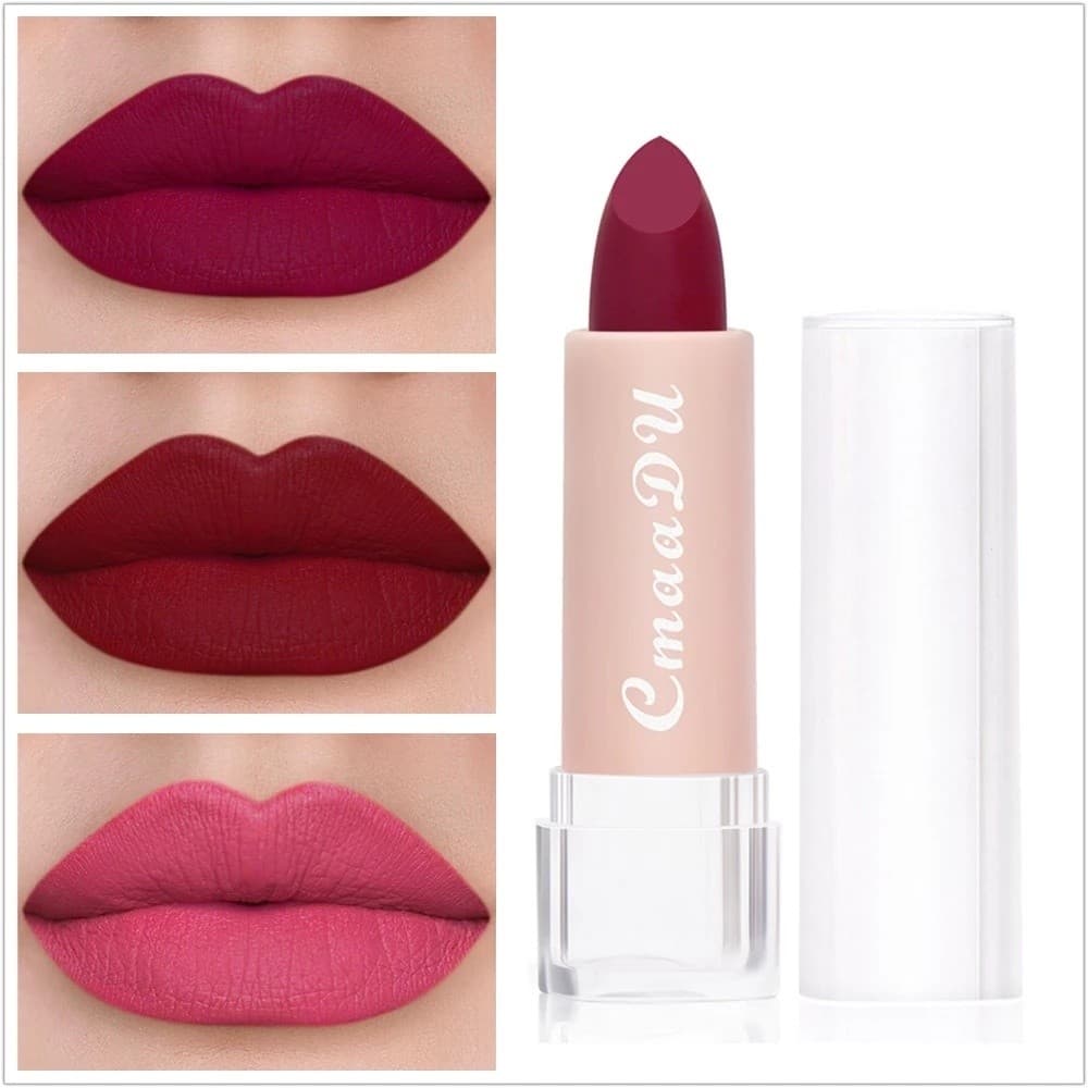 Batom Nude Vermelho À Prova D'água , 15 Cores , Maquiagem De Beleza , Longa Duração , Veludo Fosco , Resistente Água , C