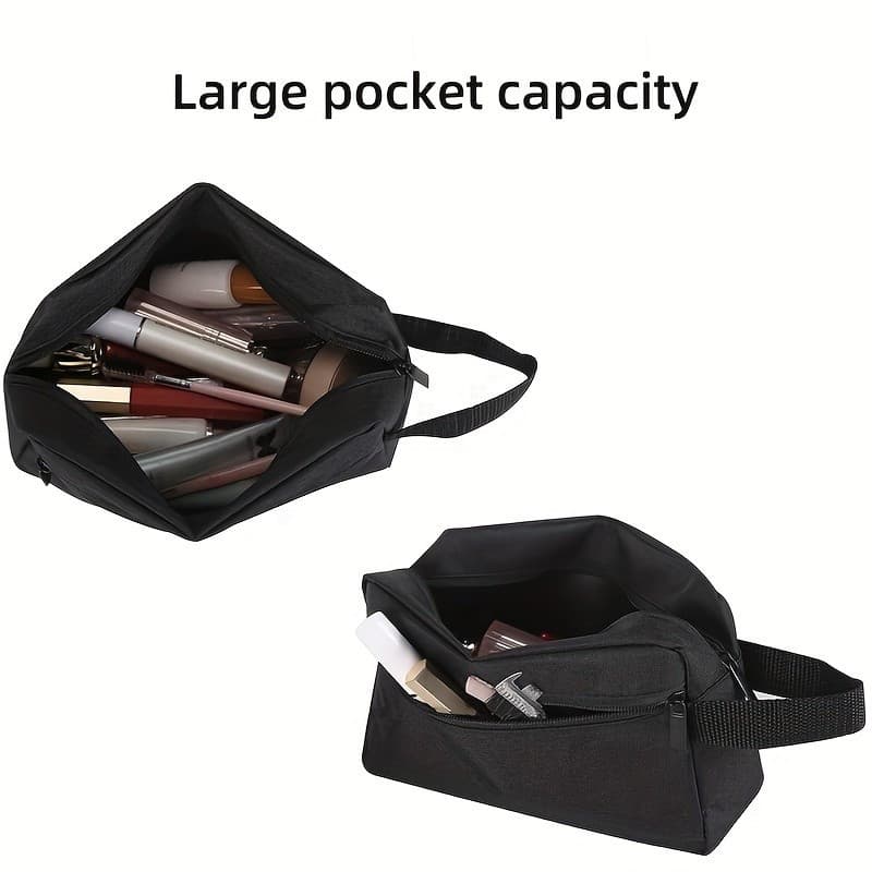 Saco de toalete saco de armazenamento de viagem, saco de armazenamento dobrável com zíper, de armazenamento com com
