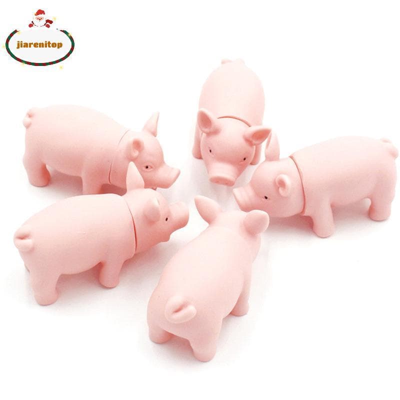 jiarenitop 1Pc Simular Modelo De Simulação Interativa Porco Cachorro Gato Borracha Brinquedo Acessórios br