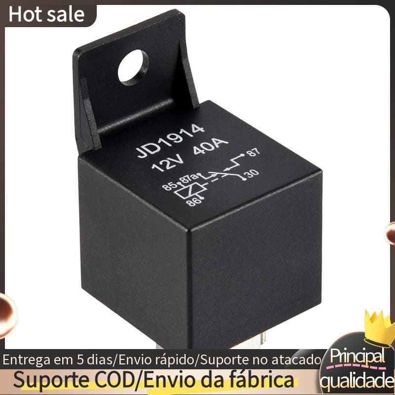 12V Volt 40A AMP Relé De Comutação De 5 Pinos Carro Automotivo Motocicleta Barco Bicicleta