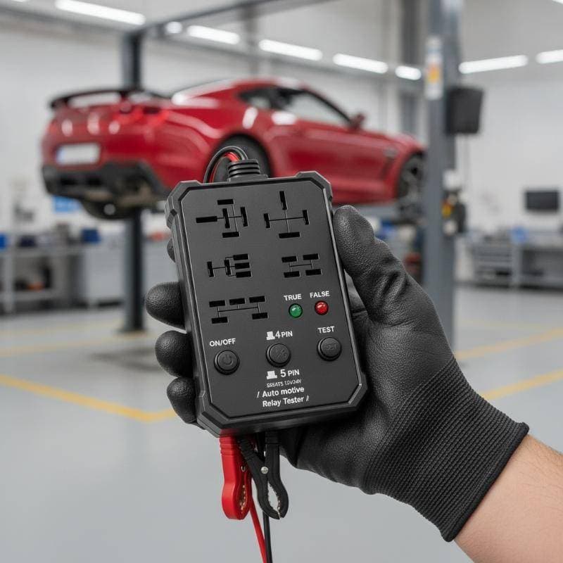 newsandrain Testador De Relé Automotivo Tensão Inspetor De Bateria Automotiva Indicador LED Universal 12V Teste Eletrôni