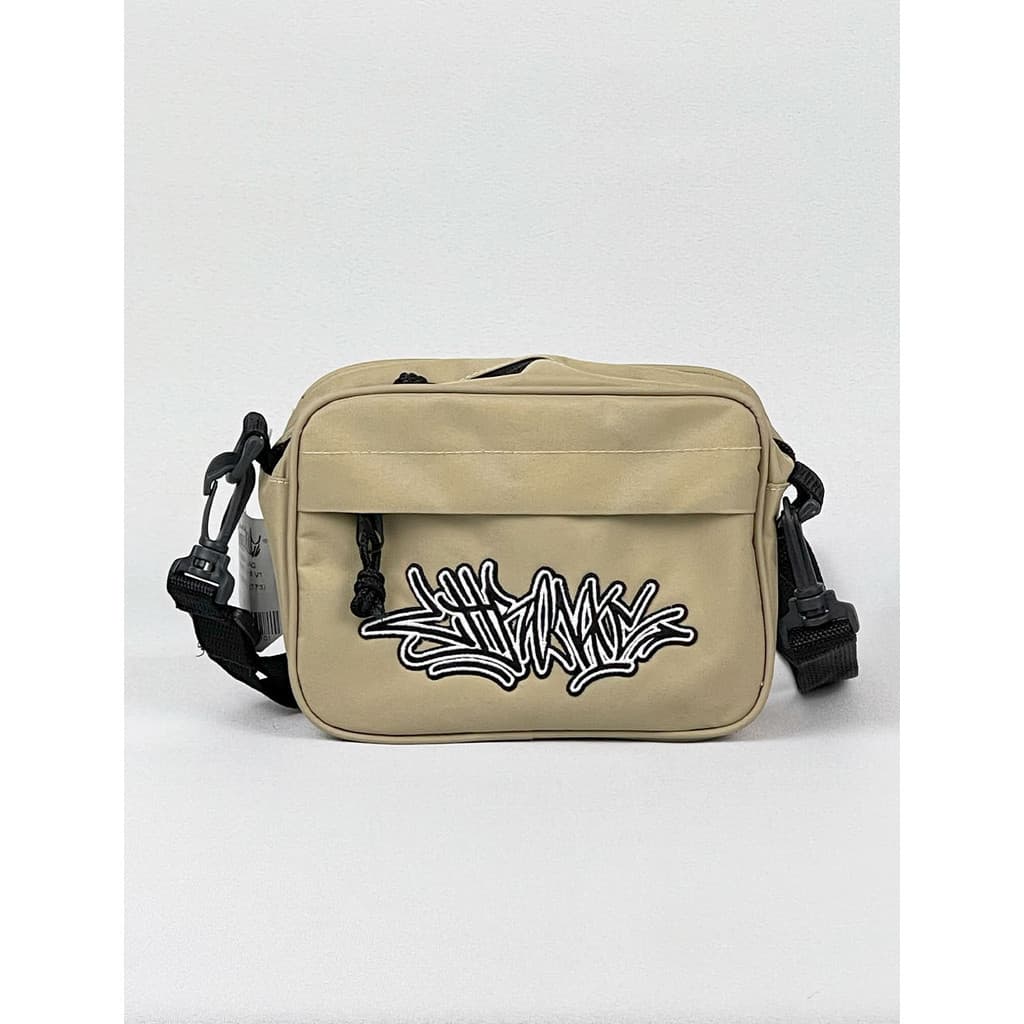 Bolsa de Ombro Etiqueta Crônica Avançada-Bege S3D6