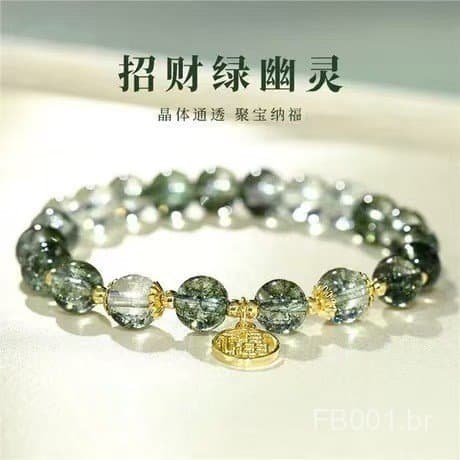 Nova Pulseira de Quartzo Verde Phantom 2025 para Namorada, Leve e Delicada, Estilo Luxuoso de Nicho DIY DYI0