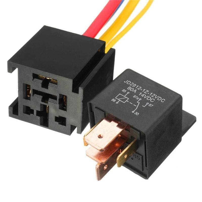 ADS À Prova D'água 12V 80A 5Pin DC AMP SPDT Relé De Carro + Prático Soet Car Starter Automotivo Relés Universais BR